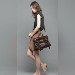 Mulberry Black Leather Oversized Alexa Bag